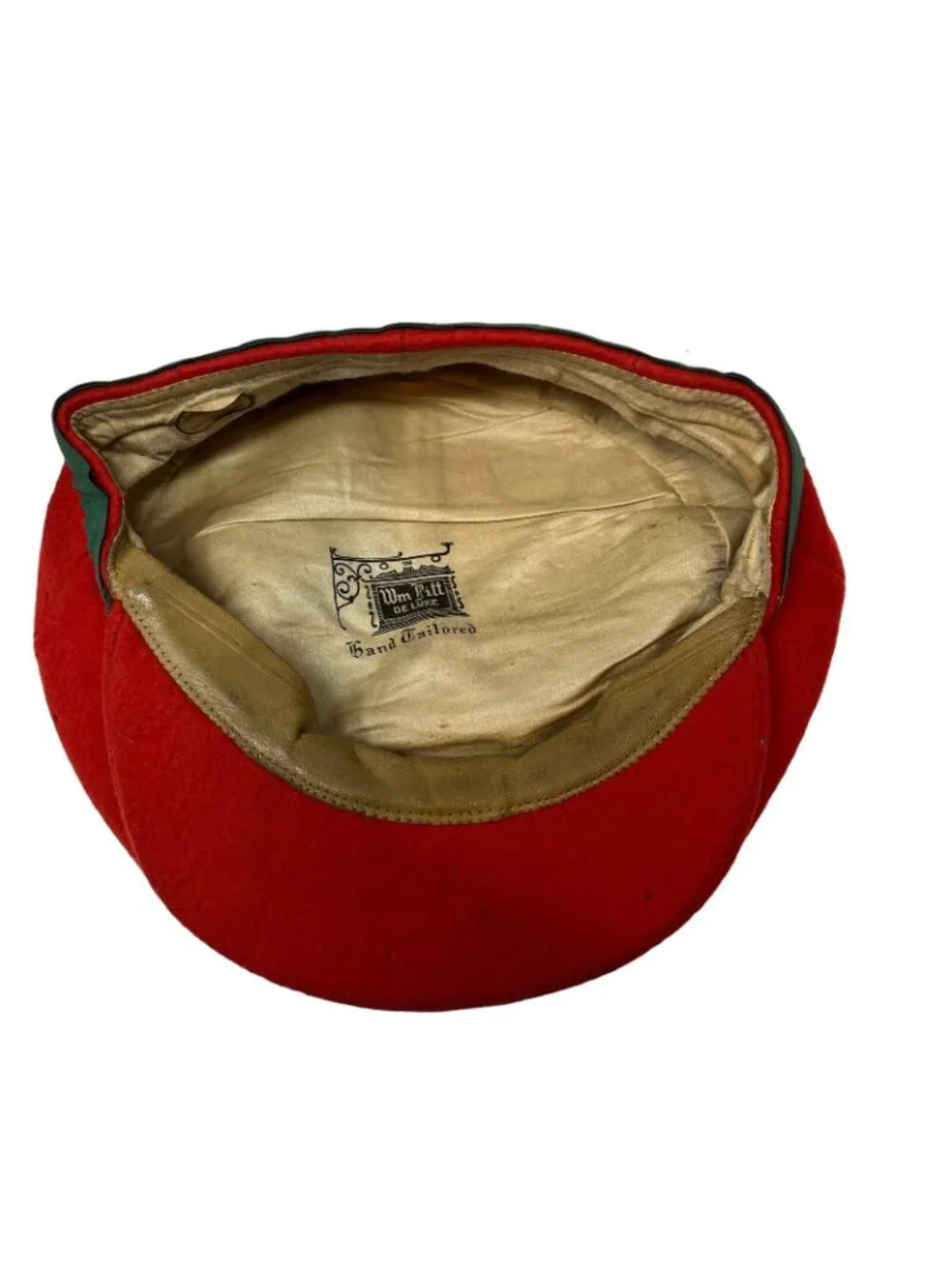 Wm Pitt Deluxe Hand Tailored 7 Vintage Newsboy Cabbie Flat Hat Cap Golf William